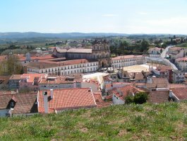 A view of Alcobaca monastary from the castle hill