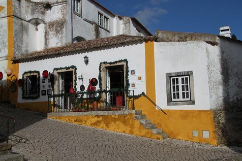 A view along a street in Obidos