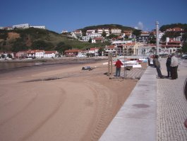 The beachfront of S�o Martinho do Porto