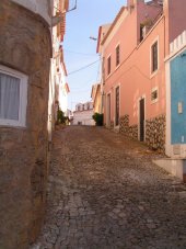 A street view in the old part of S�o Martinho do Porto